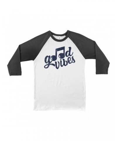 Music Life 3/4 Sleeve Baseball Tee | Good Vibes Only Shirt $6.12 Shirts