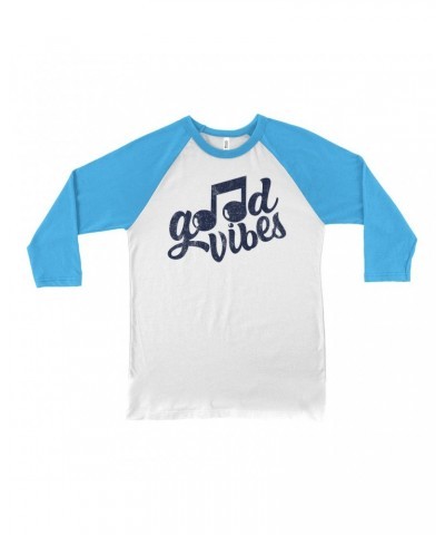 Music Life 3/4 Sleeve Baseball Tee | Good Vibes Only Shirt $6.12 Shirts