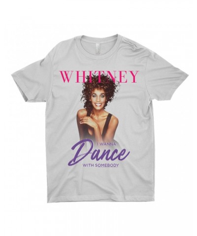 Whitney Houston T-Shirt | I Wanna Dance With Somebody Purple Pink Design Shirt $3.72 Shirts