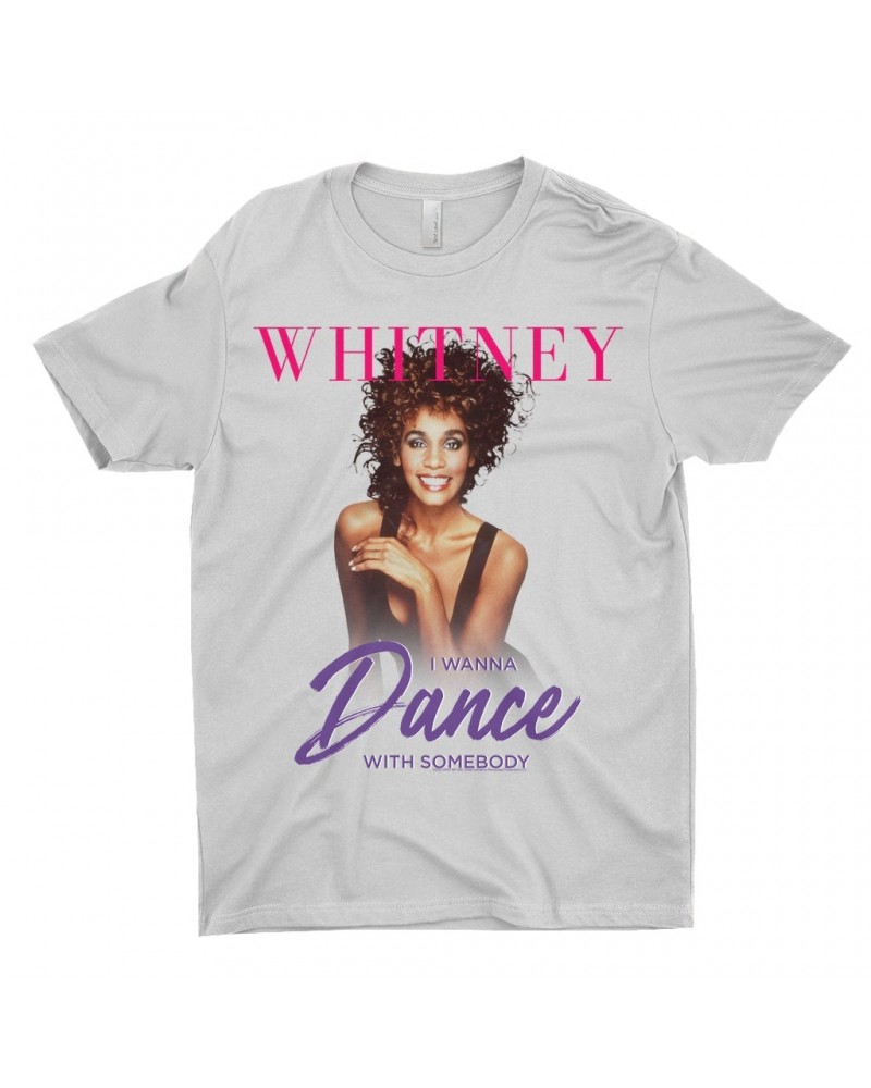 Whitney Houston T-Shirt | I Wanna Dance With Somebody Purple Pink Design Shirt $3.72 Shirts