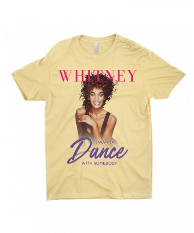 Whitney Houston T-Shirt | I Wanna Dance With Somebody Purple Pink Design Shirt $3.72 Shirts