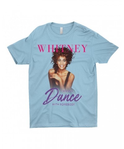 Whitney Houston T-Shirt | I Wanna Dance With Somebody Purple Pink Design Shirt $3.72 Shirts