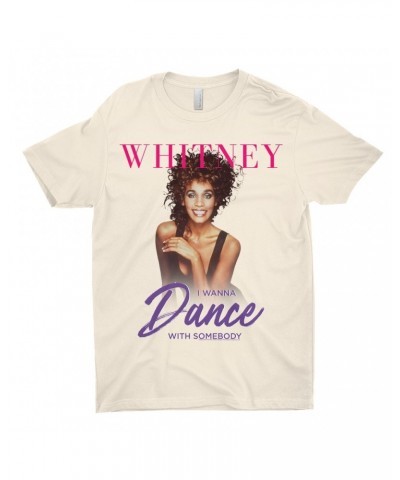 Whitney Houston T-Shirt | I Wanna Dance With Somebody Purple Pink Design Shirt $3.72 Shirts