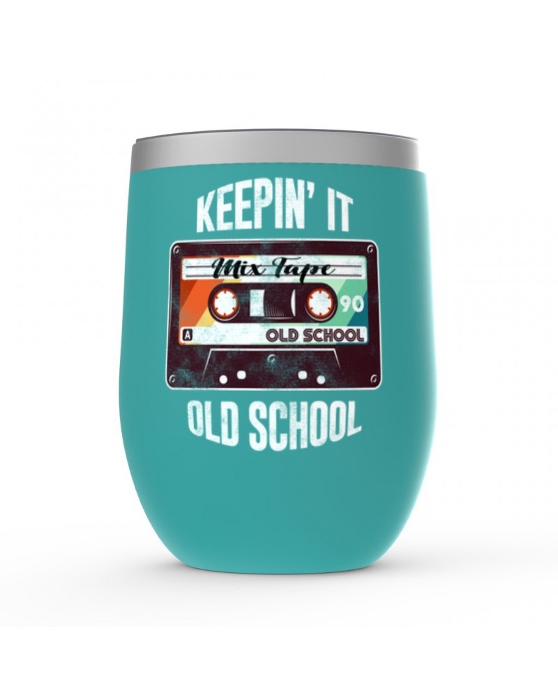 Music Life Wine Tumbler | Keepin' It Old School Stemless Wine $8.66 Drinkware