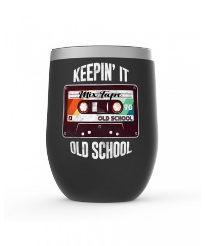 Music Life Wine Tumbler | Keepin' It Old School Stemless Wine $8.66 Drinkware