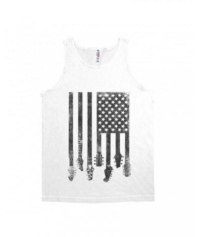 Music Life Unisex Tank Top | Flag Guitar Shirt $4.12 Shirts