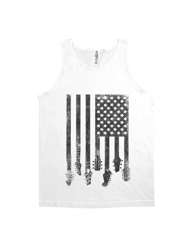 Music Life Unisex Tank Top | Flag Guitar Shirt $4.12 Shirts