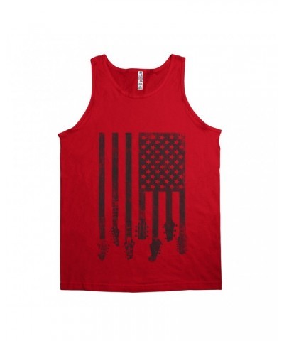 Music Life Unisex Tank Top | Flag Guitar Shirt $4.12 Shirts