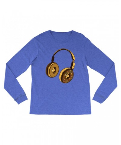 Music Life Heather Long Sleeve Shirt | Delicious Donut Beats Shirt $8.39 Shirts