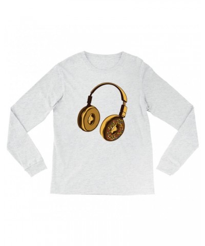 Music Life Heather Long Sleeve Shirt | Delicious Donut Beats Shirt $8.39 Shirts