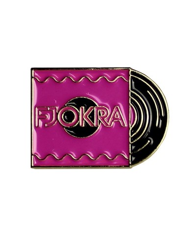 Fjokra RECORD PIN BADGE $22.14 Accessories