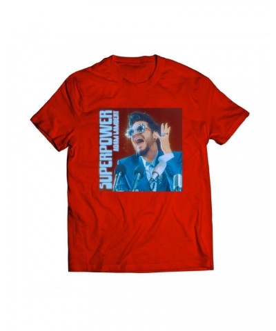 Adam Lambert Super Power Blood Red Tee $13.49 Shirts