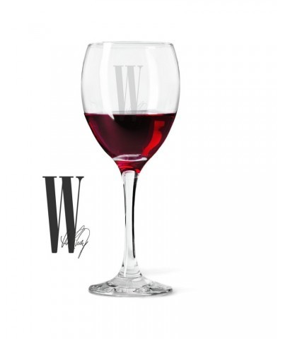 Whitney Houston W Laser- Etched Wine Glass $8.08 Drinkware