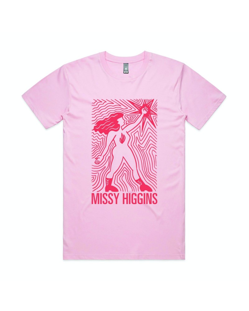 Missy Higgins Wonder Women Pink Tee $9.16 Shirts