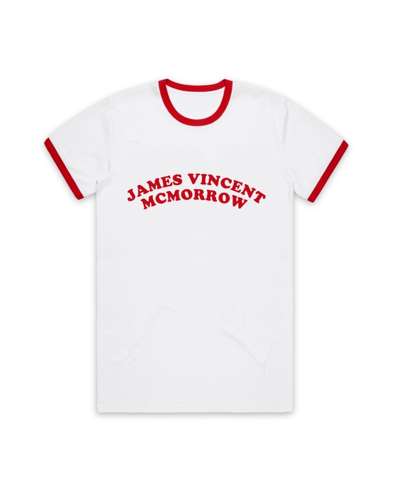 James Vincent McMorrow JVM Ringer Tee (Red) $7.95 Shirts