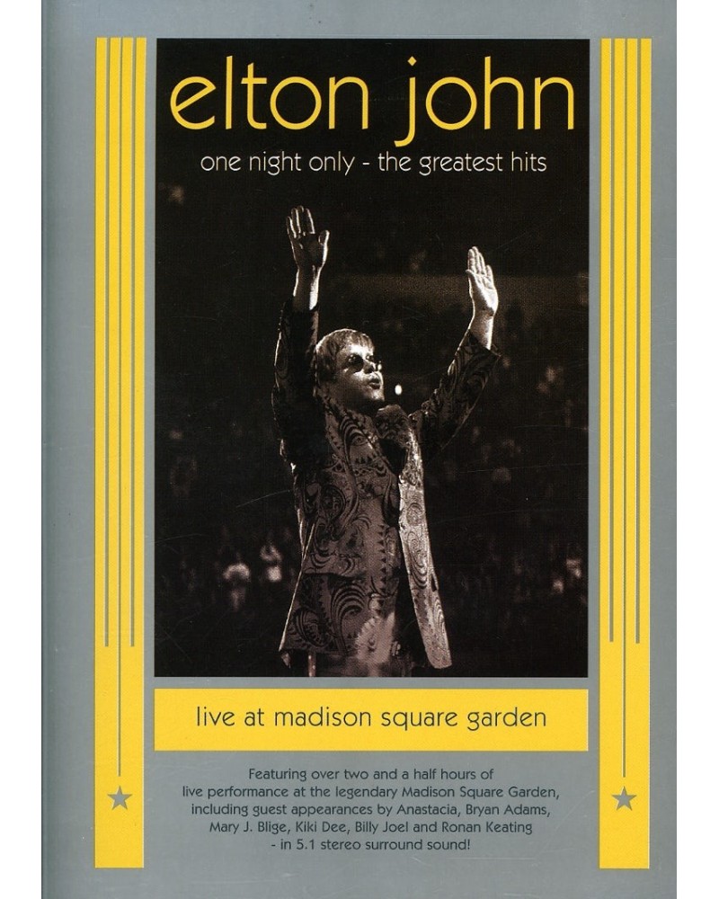 Elton John ONE NIGHT ONLY: THE GREATEST HITS LIVE DVD $8.32 Videos