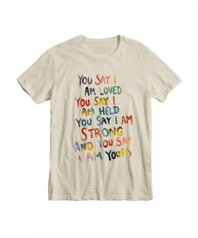 Lauren Daigle You Say White T-Shirt $4.35 Shirts