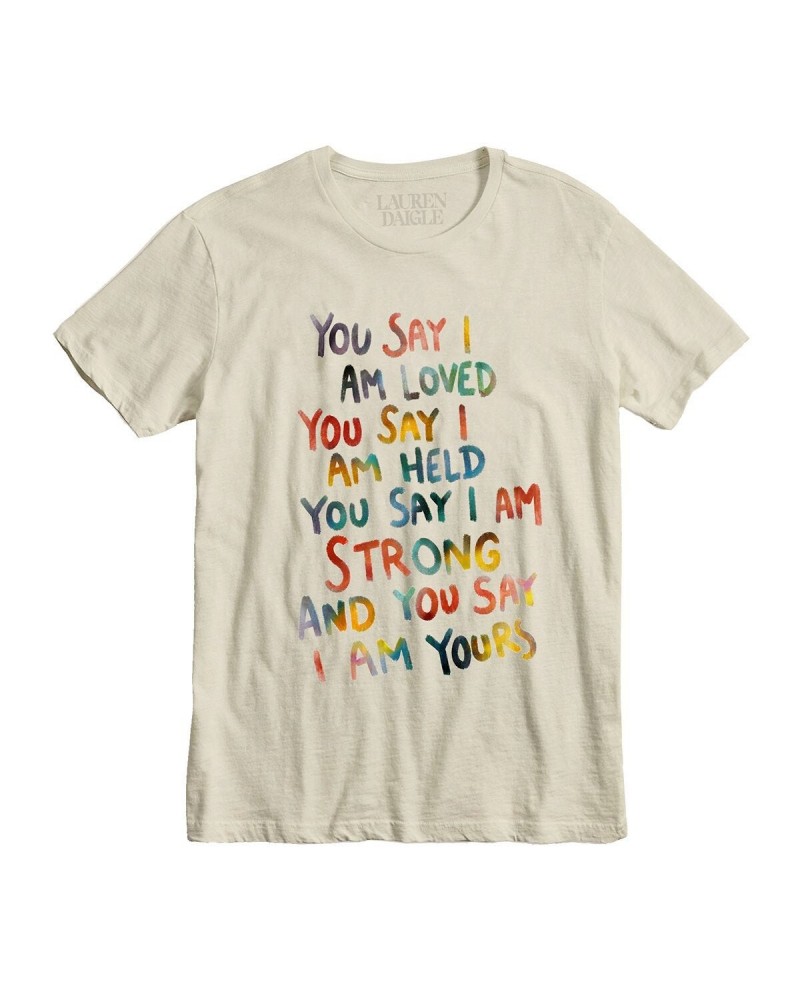 Lauren Daigle You Say White T-Shirt $4.35 Shirts