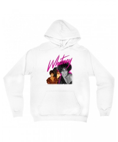 Whitney Houston Hoodie | Whitney Pink Pop Art Photo Collage Design Hoodie $5.85 Sweatshirts