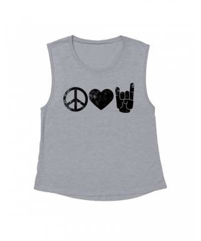 Music Life Muscle Tank | Peace Love Rock n' Roll Tank Top $8.15 Shirts