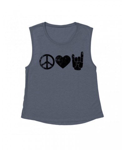 Music Life Muscle Tank | Peace Love Rock n' Roll Tank Top $8.15 Shirts