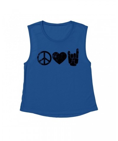 Music Life Muscle Tank | Peace Love Rock n' Roll Tank Top $8.15 Shirts