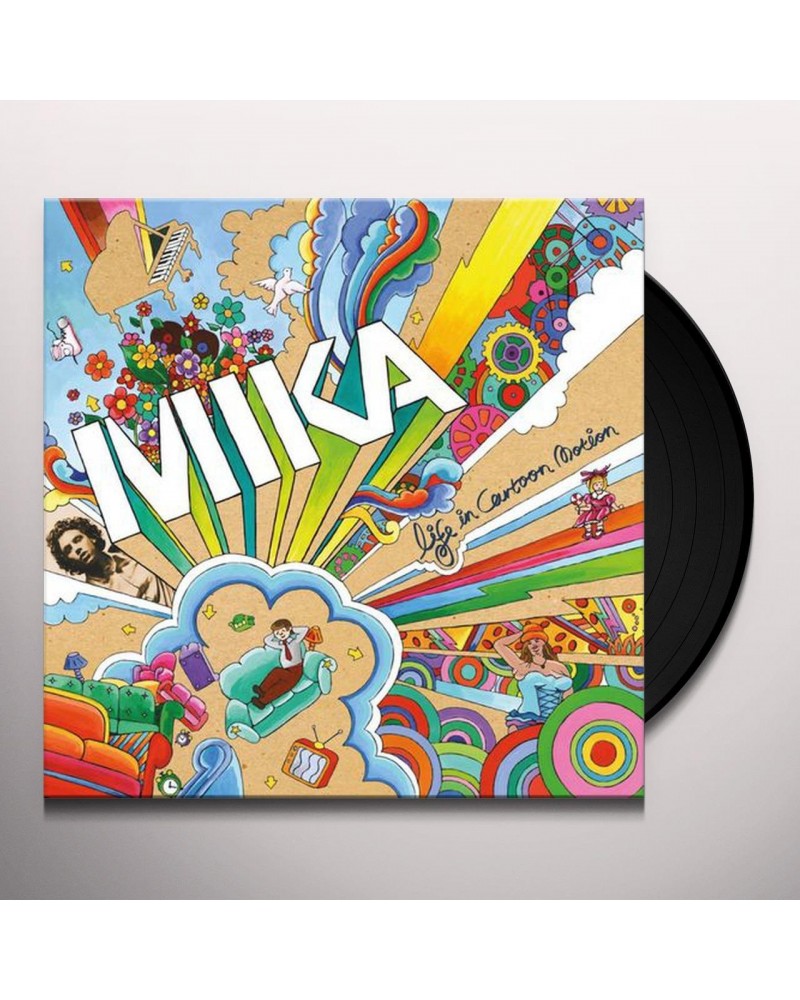 MIKA Life In Cartoon Motion Vinyl Record $7.78 Vinyl