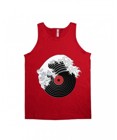 Music Life Unisex Tank Top | Vinyl Great Wave Shirt $31.93 Shirts