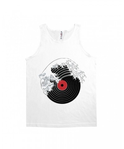 Music Life Unisex Tank Top | Vinyl Great Wave Shirt $31.93 Shirts