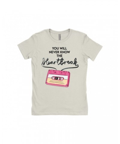 Music Life Ladies' Boyfriend T-Shirt | Cassette Heartbreak Shirt $7.01 Shirts