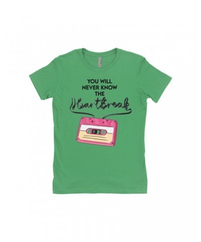 Music Life Ladies' Boyfriend T-Shirt | Cassette Heartbreak Shirt $7.01 Shirts