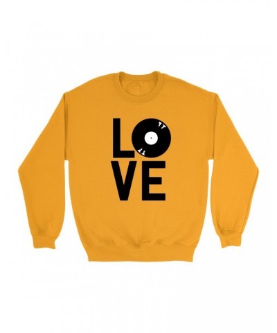 Music Life Colorful Sweatshirt | Love Is Vinyl Sweatshirt $4.74 Sweatshirts