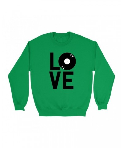 Music Life Colorful Sweatshirt | Love Is Vinyl Sweatshirt $4.74 Sweatshirts