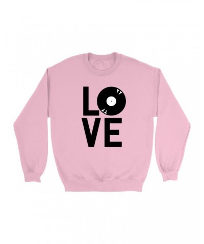 Music Life Colorful Sweatshirt | Love Is Vinyl Sweatshirt $4.74 Sweatshirts