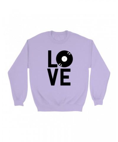 Music Life Colorful Sweatshirt | Love Is Vinyl Sweatshirt $4.74 Sweatshirts