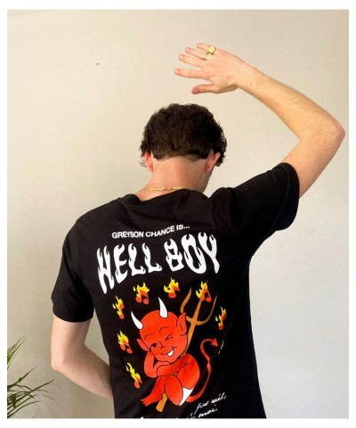 Greyson Chance Hellboy Tee - Black $9.06 Shirts