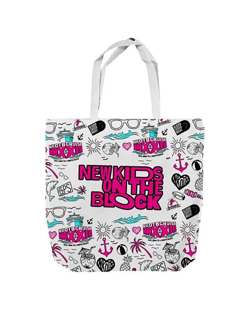 New Kids On The Block Cruise 2023 Tote Bag $9.72 Bags