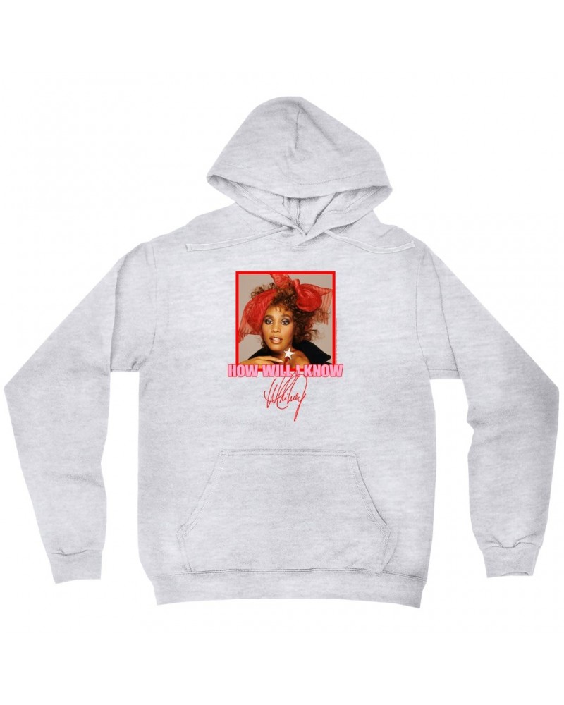 Whitney Houston Hoodie | How Will I Know Red Bow Photo Design Hoodie $6.80 Sweatshirts