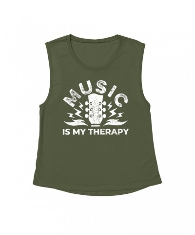 Music Life Muscle Tank | Music Is My Therapy Tank Top $6.92 Shirts