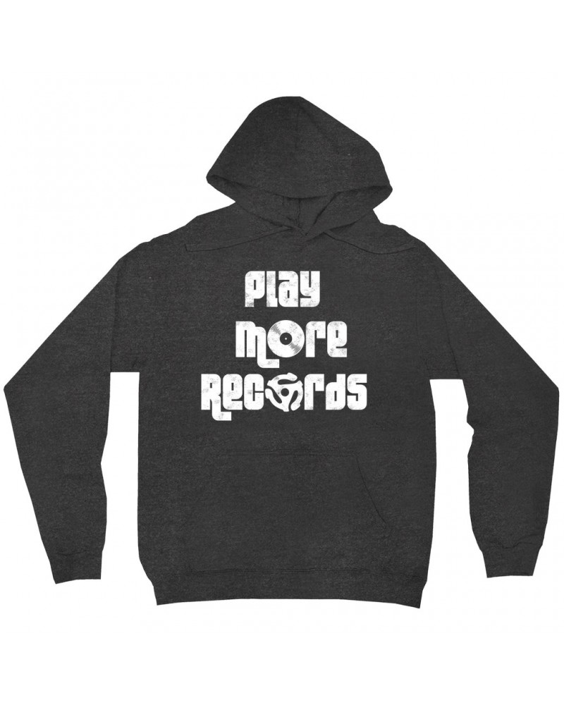 Music Life Hoodie | Play More Records Hoodie $5.96 Sweatshirts