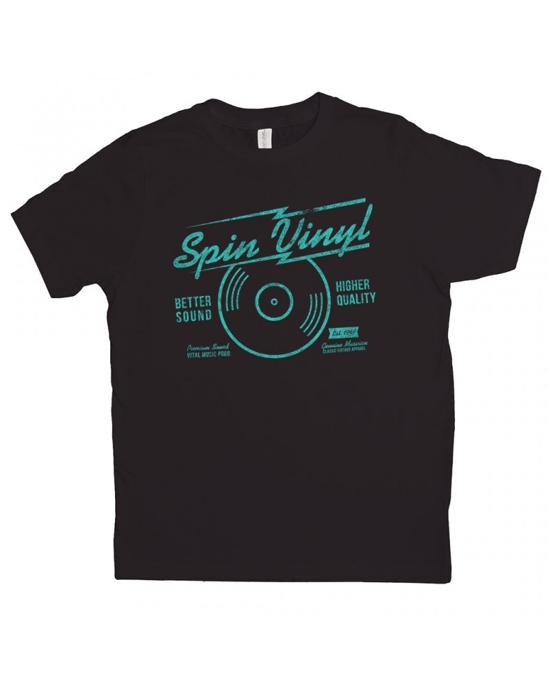 Music Life Kids T-shirt | Spin Vinyl Kids Tee $9.43 Kids