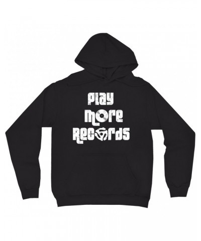 Music Life Hoodie | Play More Records Hoodie $5.96 Sweatshirts