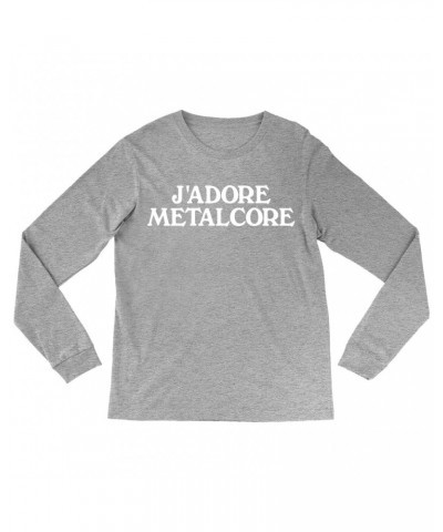 Music Life Long Sleeve Shirt | J'Adore Metalcore Shirt $4.05 Shirts