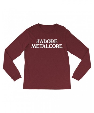 Music Life Long Sleeve Shirt | J'Adore Metalcore Shirt $4.05 Shirts