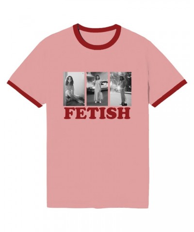 Selena Gomez Fetish Black and White Photos Ringer T-Shirt (Red) $8.09 Shirts