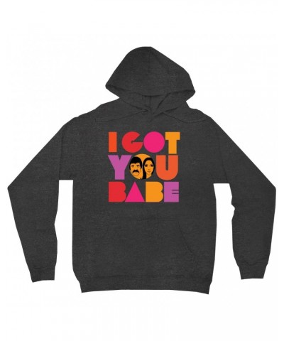 Sonny & Cher Hoodie | I Got You Babe Bright Logo Image Hoodie $4.10 Sweatshirts