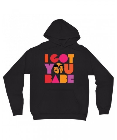 Sonny & Cher Hoodie | I Got You Babe Bright Logo Image Hoodie $4.10 Sweatshirts