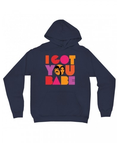 Sonny & Cher Hoodie | I Got You Babe Bright Logo Image Hoodie $4.10 Sweatshirts