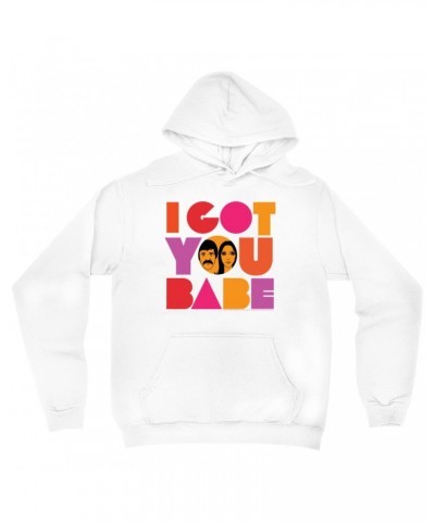 Sonny & Cher Hoodie | I Got You Babe Bright Logo Image Hoodie $4.10 Sweatshirts