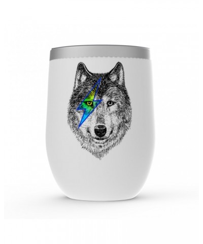 Music Life Stemless Wine Tumbler | Glam Rock Wolf Stemless Wine Tumbler $10.24 Drinkware